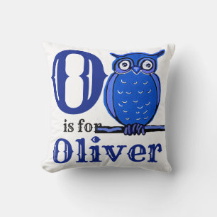 O ist für Oliver Baby Junge Kissen