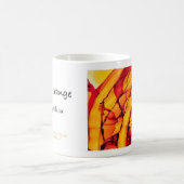 O ist für orange Alphabetkunst-Tasse Kaffeetasse (Mittel)