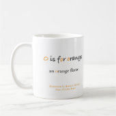 O ist für orange Alphabetkunst-Tasse Kaffeetasse (Links)