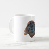 O ist für Orangutan Kaffeetasse (Vorderseite Links)