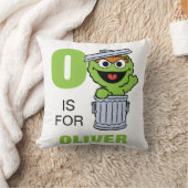 O ist für Oscar der Grouch | Name hinzufügen Kissen (Decke)