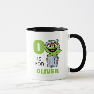 O ist für Oscar der Grouch Name hinzufügen Tasse