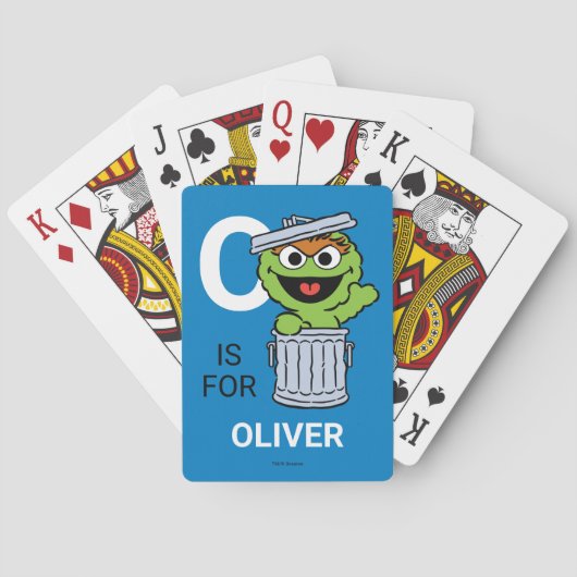 O ist für Oscar der Grouch | Spielkarten (Rückseite)