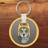 O ist für Owl Schlüsselanhänger (Vorderseite)