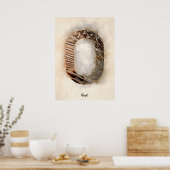 O ist für Schale Poster (Küche)