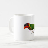 O ist für Verziert Lorikeet Kaffeetasse (Vorderseite Links)