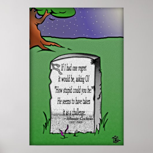 O.J. akzeptiert das Challenge Poster (Vorne)