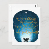 O Jesus Christus, dein Verwalter ist Postkarte (Vorne/Hinten)