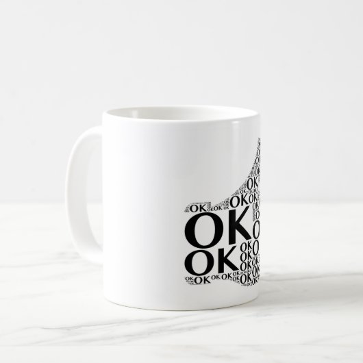 O.K., der Daumen Tasse oben - (Vorderseite Links)