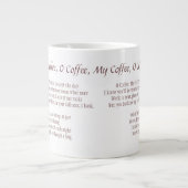O-Kaffee, Mein Kaffee (O Captain, mein Kapitän) Ta Jumbo-Tasse (Vorderseite)
