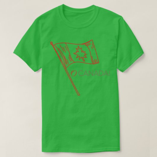 O Kanada-Flagge T-Shirt (Design vorne)