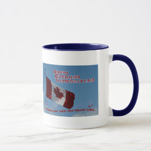O Kanada...Glücklicher Erntedankfest Tasse