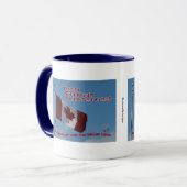 O Kanada...Glücklicher Erntedankfest Tasse (Vorderseite Links)