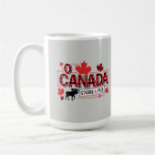 O Kanada Stark & Frei Elch ID1314 Kaffeetasse (Links)