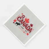O Kanada Stark & Frei Elch ID1314 Serviette (Ecke)
