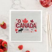 O Kanada Stark & Frei Elch ID1314 Serviette (Beispiel)
