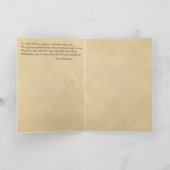 "O-Kapitän, mein Kapitän!" Grüßende Glückwünsche Karte (Innenseite)