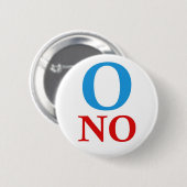 O keine Obama-T-Shirts Button (Vorne & Hinten)