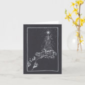 O Kleine Stadt Bethlehem. Weihnachtskarte Karte (Gelbe Blume)