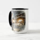 O komm, die ganze leidenschaftliche Weihnachtskaff Tasse (Vorderseite Links)