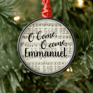 O Komm, Emmanuel Metal Ornament Aus Metall