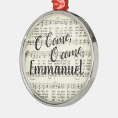 O Komm, Emmanuel Metal Ornament Aus Metall (Links)