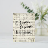 O Komm, Emmanuel Postkarte (Stehend Vorderseite)