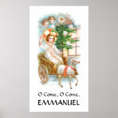 O komm, komm, Emmanuel Advent Poster (Vorne)