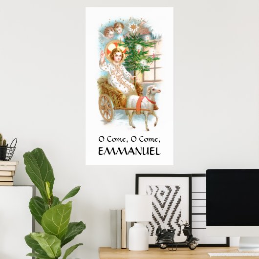 O komm, komm, Emmanuel Advent Poster (Heimbüro)
