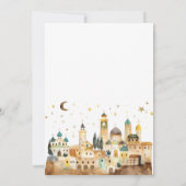 O Komm Lass uns Adore Ihm Christlichen Krippenurla Einladung (Rückseite)