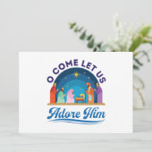 O Komm Lass uns Adore Ihm Weihnachten Christlich J (Stehend Vorderseite)