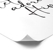 O Komm Lass uns Adore Ihm Weihnachtskunst drucken Poster (Ecke)