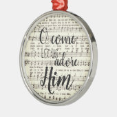 O komm, Lass uns an seine Metallverzierung Ornament Aus Metall (Links)