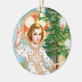 O komm, o komm, Emmanuel (Detail) Advent Keramik Ornament (Links)