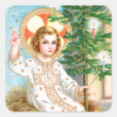 O komm, o komm, Emmanuel (Detail) Advent Quadratischer Aufkleber (Vorderseite)