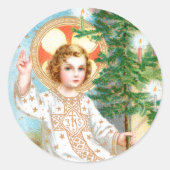 O komm, o komm, Emmanuel (Detail) Advent Runder Aufkleber (Vorderseite)