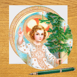 O komm, o komm, Emmanuel (Detail) Circular Advent Karte