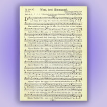 "O komm, o komm, Emmanuel, Magnetkarte