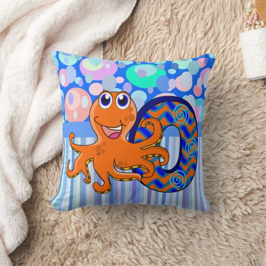 O-Krakennameninitiale Kissen (Decke)