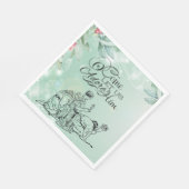 O lass uns Adore Ihm drei Könige Weihnachten Serviette (Ecke)