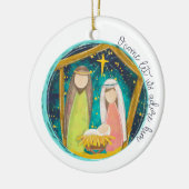 O Lass uns Adore Ihm Keramik Ornament (Links)