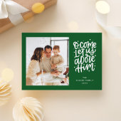 O Lass uns Adore Ihm religiöse Weihnachten