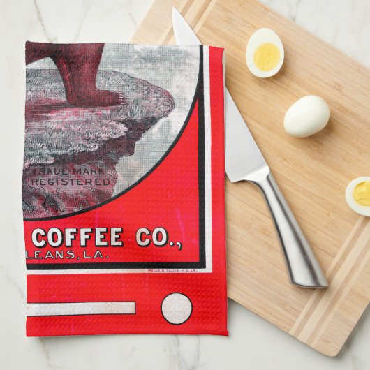 O-Le-Bear-Kaffee Geschirrtuch (Viertel Falte)