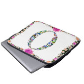 O Letter Monogram Laptopschutzhülle (Vorne Knopf)