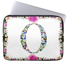 O Letter Monogram Laptopschutzhülle