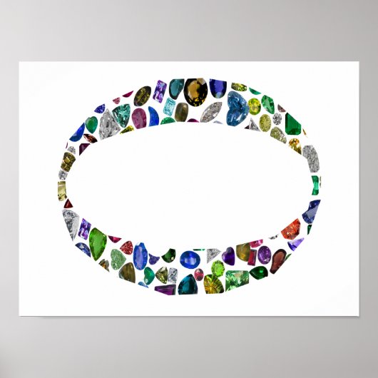 O Letter Monogram Poster (Vorne)