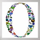 O Letter Monogram Poster (Vorne)