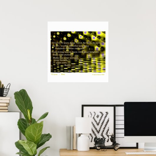 O Liebe - Rumi Poster (Heimbüro)