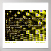 O Liebe - Rumi Poster (Vorne)