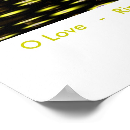 O Liebe - Rumi Poster (Ecke)